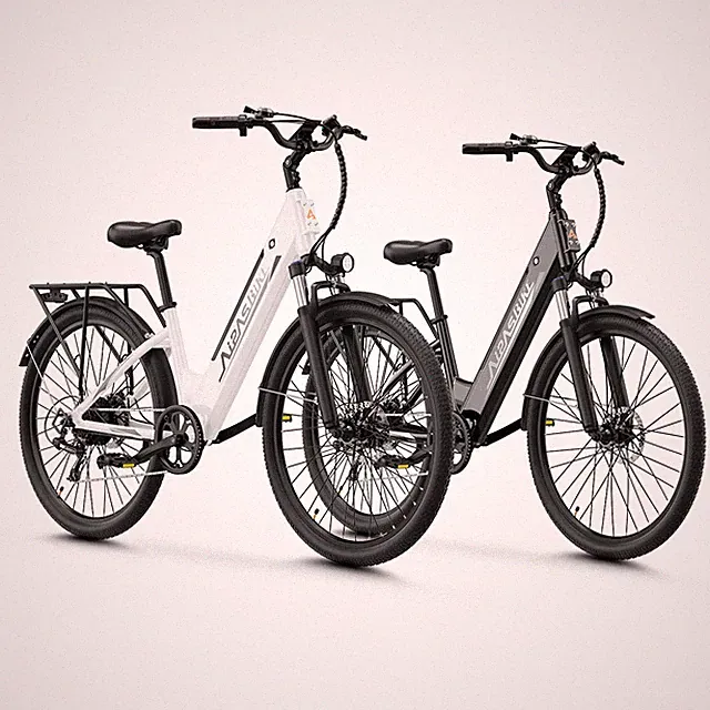 1100W Peak Electric Bicycle 26" 48V City E-Bike for Adults Commuter Bike