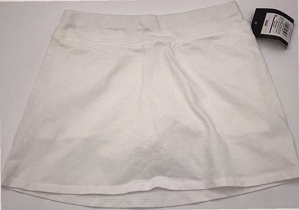 Art Class Girls Size 8 White Tennis Skort Built-In Bike Shorts
