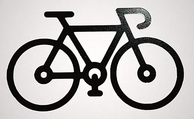 Bicycle Vinyl Decal Many Size/Color Options-Touring Gravel Bicycle Free Shipping