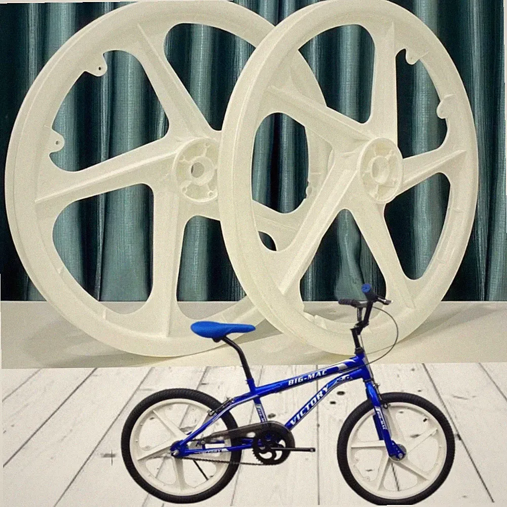 BMX Bicycle 20" PVC NEW Sport Rim Complete WHITE Wheelset-Hub SeT- Freewheel 16T