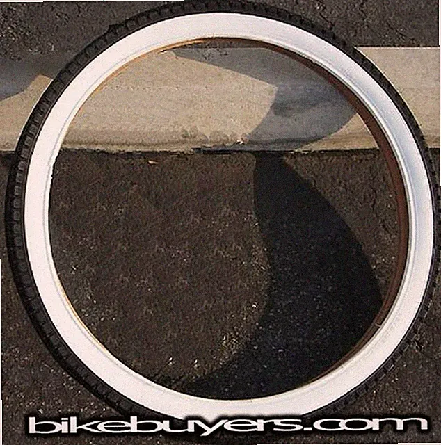 Diamond Tread Tire White Wall 26 x 2.125, for Beach Cruiser Bikes