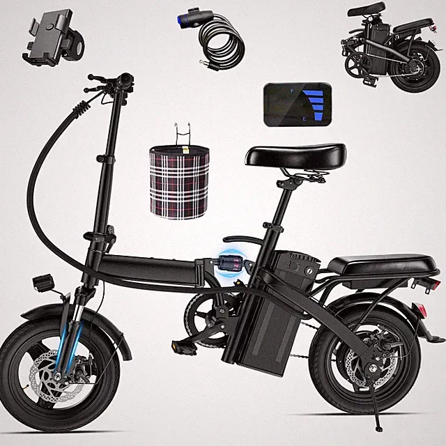 Electric Bike Folding Ebike 48V 10AH Removable Battery 560W for Adults and Teens