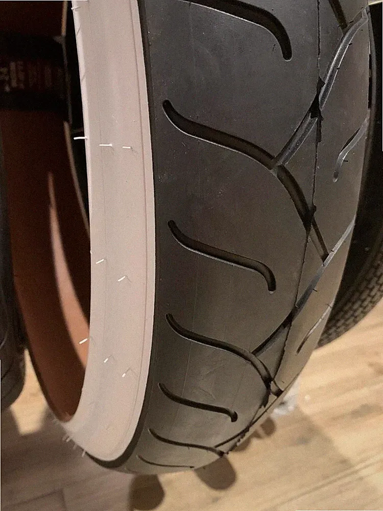FAT Bicycle Tire 24" X 4-1/4" Slick Cruiser BMX MTB E-Bikes BLACK/WHITE WALL