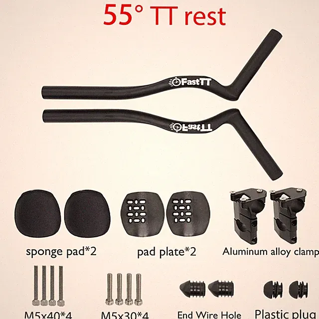 Full Carbon Fiber Road Bike Handlebar Triathlon Time Trial TT Handlebar 35°/55°