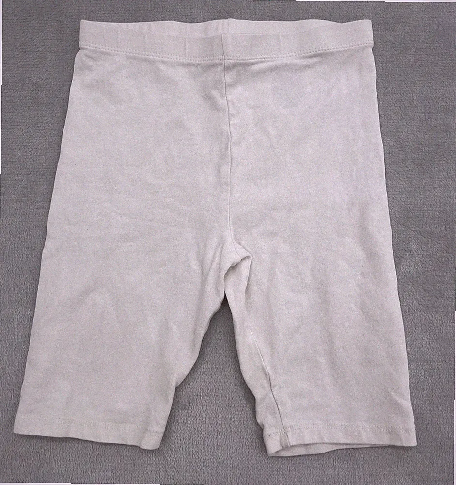 H&M Kids Bike Shorts Girls 7–8 White Cotton Stretch Essentials
