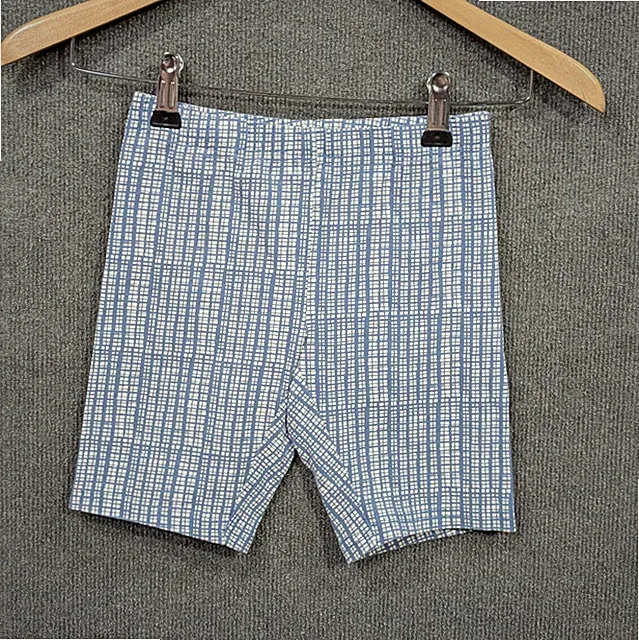 Hanna Andersson Bike Shorts Girls 120 Cm US 6-7 Pull On Blue White Stretchy