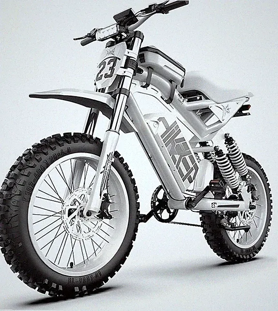 Hikeep 20"x4 Electric Bike 3000W Peak 52V 40Ah Fat Tires Dirt E-bike for Adults