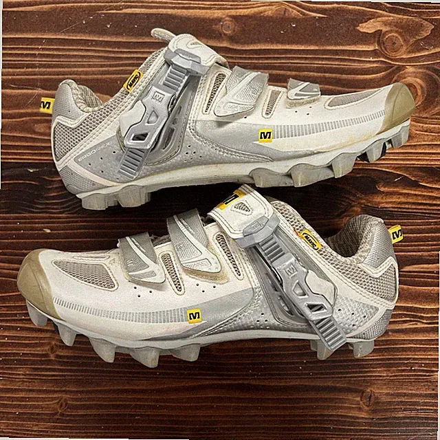 Mavic Women's Scorpio Mountain Biking Cycling Shoes White Size 6.5