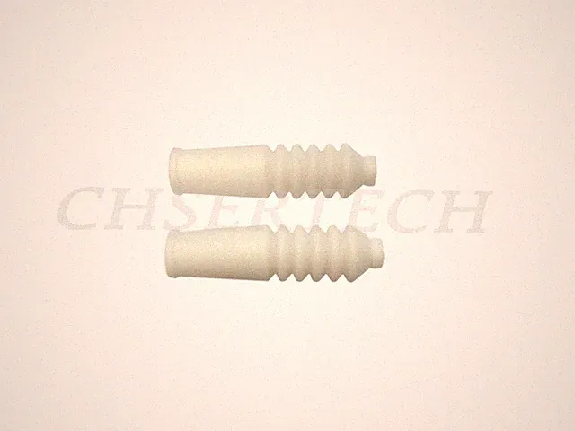 MTB Road BMX Bicycle Bike V-Brake Silicone Accordion Boot White 2 Pieces