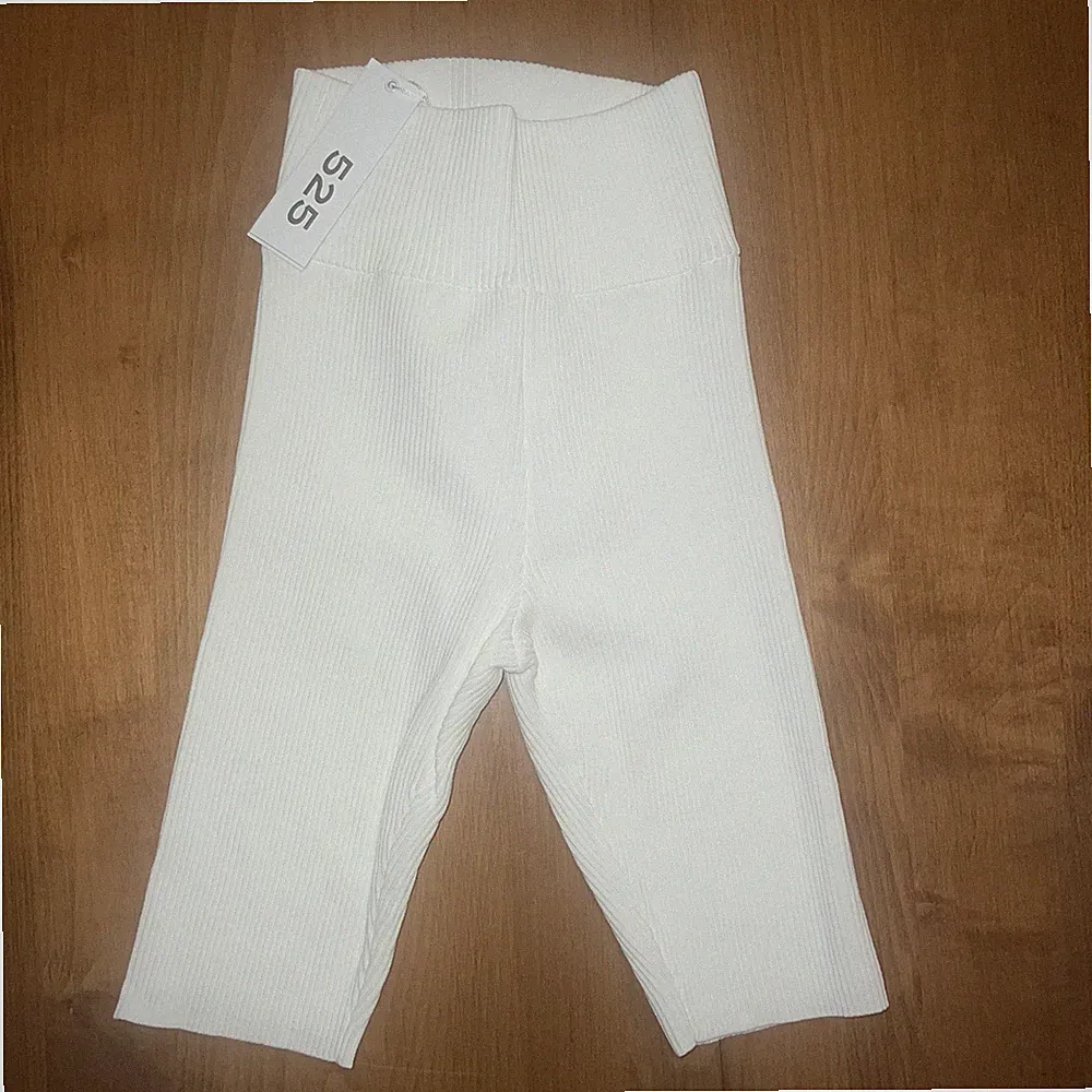 NEW 525 America Women's Ribbed Bicycle Shorts White Size Small