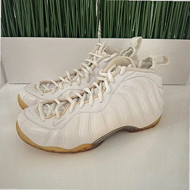 Nike Air Foamposite One NBY White Out 2013 Mens Shoes 314996-100 Size 10.5