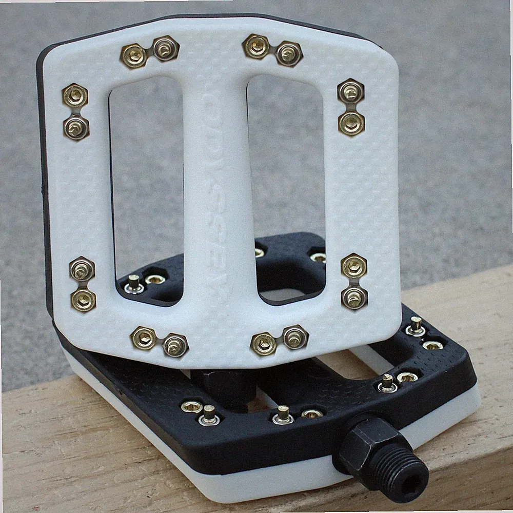 ODYSSEY BMX JC PC BLACK/WHITE BICYCLE PEDALS 9/16" JCPC CULT SUNDAY FIT OG PC