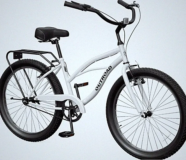 Outroad 24 26 Inch Beach Cruiser Bike Single Speed for Adults