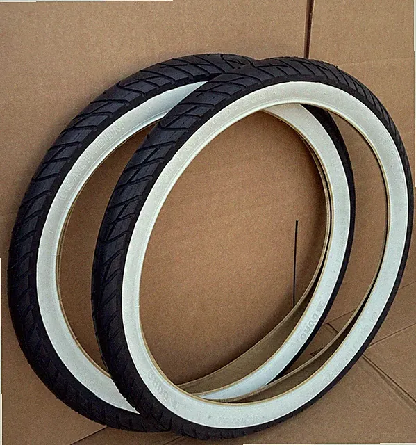 PAIR of Fat Bike Tires 26 x 3.0 Ebike Bicycle White Wall Tires BEACH BUM by DURO