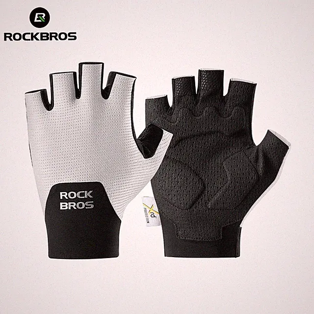 ROCKBROS Cycling Gloves Breathable Half Finger Gloves Anti-Slip Shock Absorber
