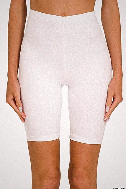S-XL Women's Bike Biker Bermuda Shorts Soft Stretch Brushed Microfiber Leggings