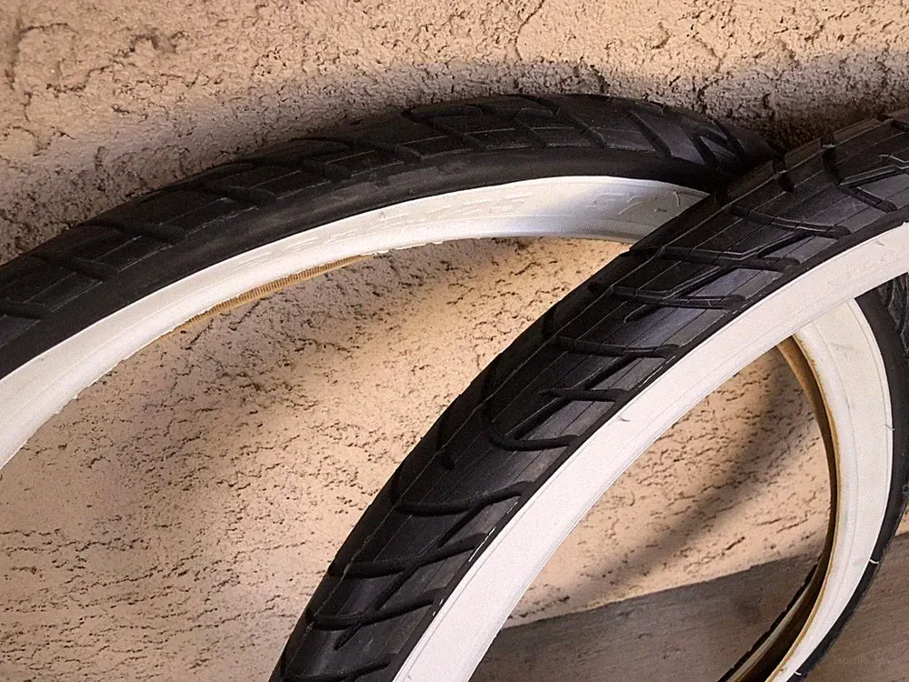 SALE! 2x DURO White Wall Tires 26x2.125 SLICK Style Beach Cruiser Bike