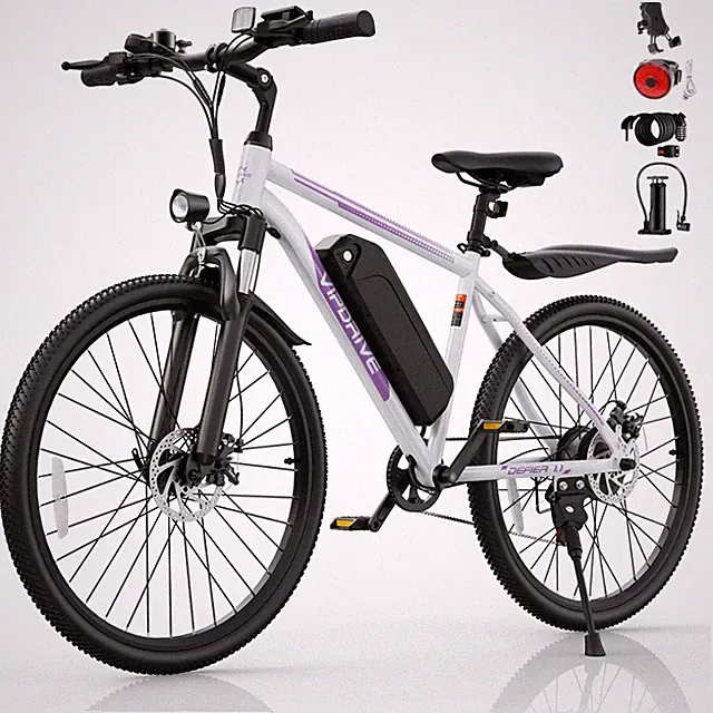 VIPDRIVE 26" Electric Bike 48V Peak 750W E-Bike for Adults Commuting E-Citybike