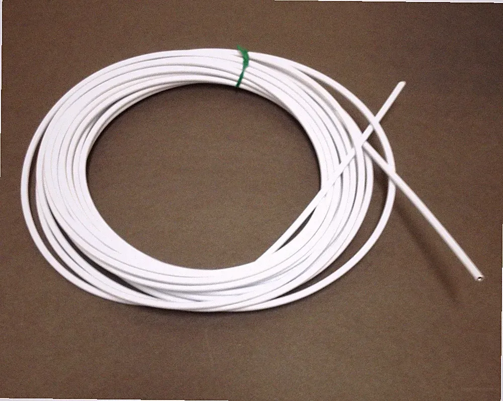 WHITE BICYCLE BIKE WHITE BRAKE CABLE HOUSING 25 FT ROLL UNLINED NEW