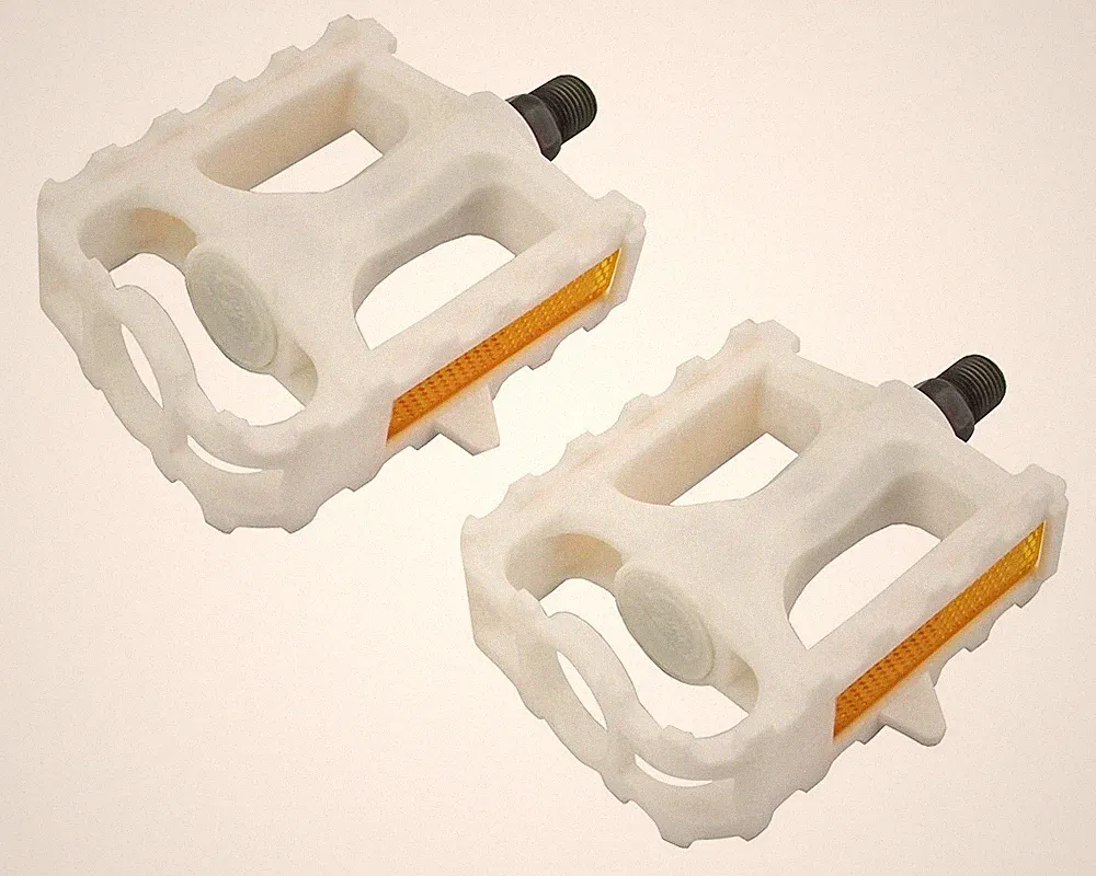 WHITE Bicycle M.T.B Pedals 861 1/2" BMX Lowrider Mountain Bike Beach Cruiser.