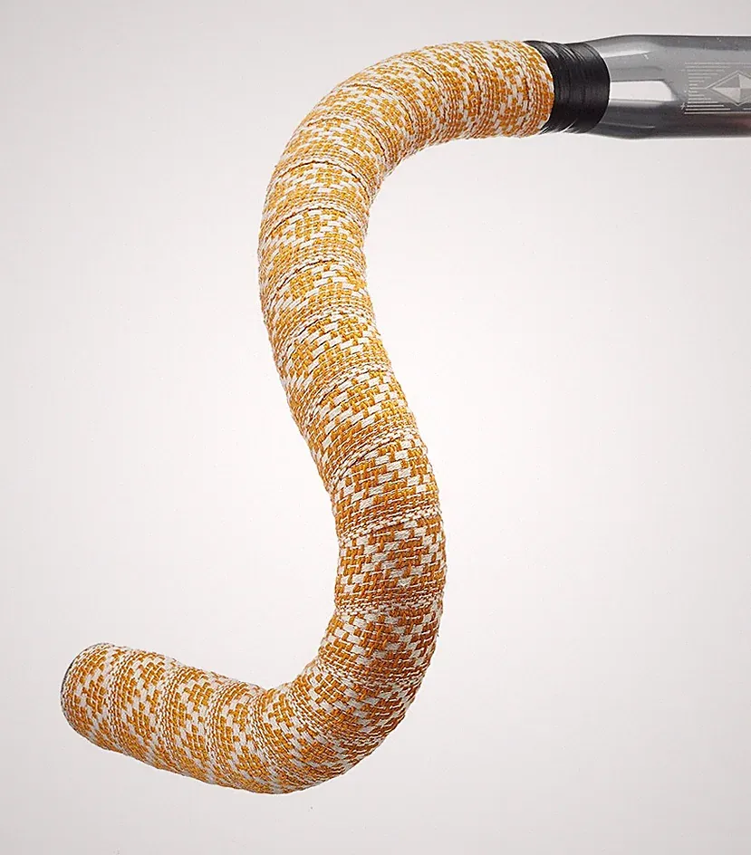 Woven Diamond Road Touring Bicycle Bike BTP Handlebar Tape Orange/White